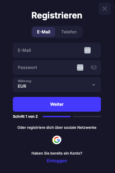 Sierra Casino Login – Anmeldemaske